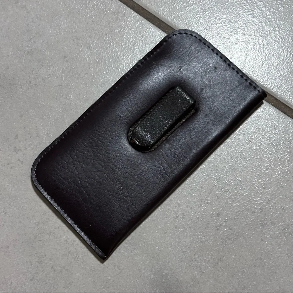Dark Brown Faux Leather Sunglasses/Glasses Case‎